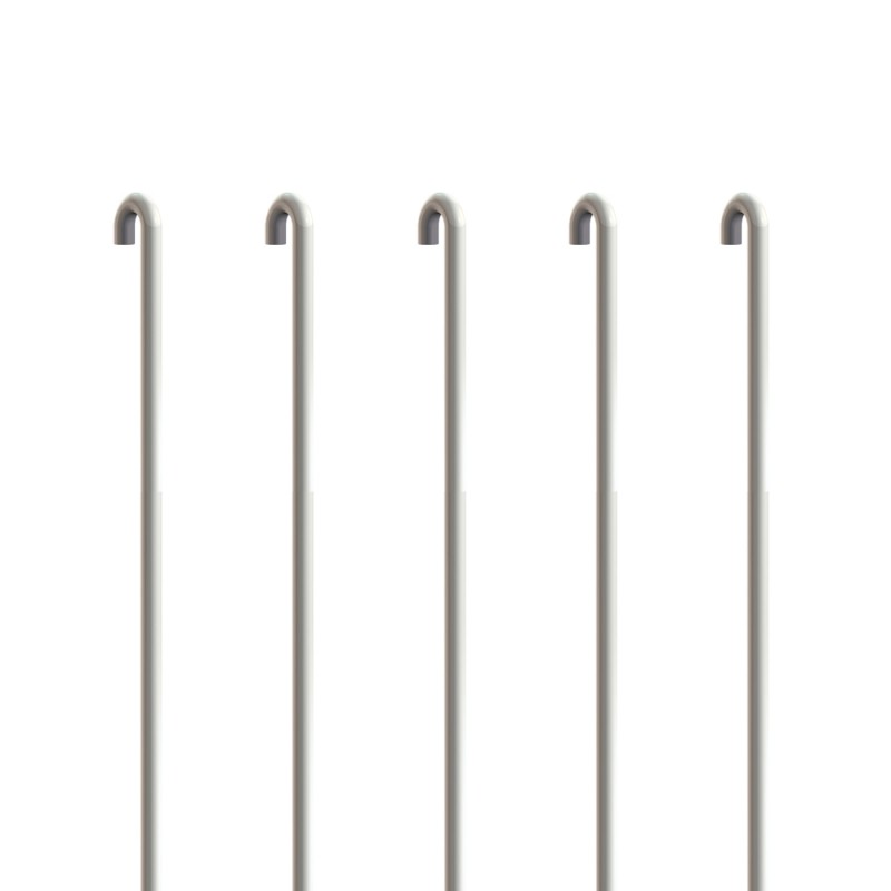 Pack 5 Tiges Acier 3 Mm Rondes Couleur Blanches En U Pour Cimaise Rail Pack 5 Tiges Acier 3 Mm Rondes Couleur, Black Metal Round Bar Cartridge