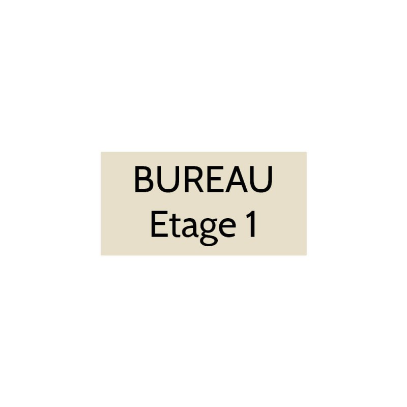 Plaque de porte gravée sur 1 à 2 lignes couleur beige lettres noires - Format rectangle 75 x 150 mm Plaque de porte gravée sur 1 à 2 lignes couleur beige lettres noires - Format rectangle 75 x 150 mm