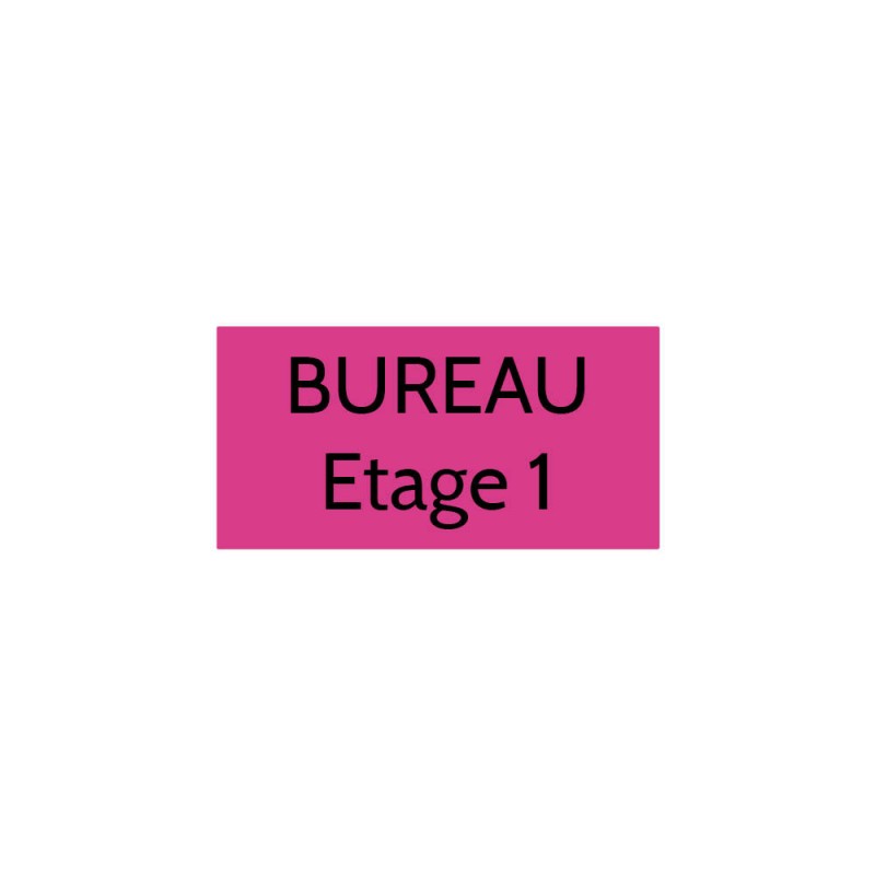 Plaque de porte gravée sur 1 à 2 lignes couleur rose lettres noires - Format rectangle 75 x 150 mm Plaque de porte gravée sur 1 à 2 lignes couleur rose lettres noires - Format rectangle 75 x 150 mm