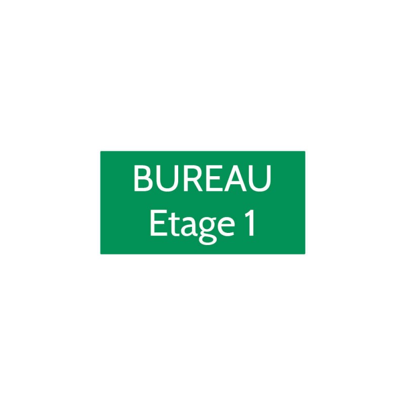 Plaque de porte gravée sur 1 à 2 lignes couleur vert clair lettres blanches - Format rectangle 75 x 150 mm Plaque de porte gravée sur 1 à 2 lignes couleur vert clair lettres blanches - Format rectangle 75 x 150 mm