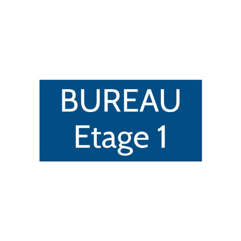 Plaque de porte gravée sur 1 à 2 lignes couleur bleue lettres blanches - Format rectangle 100 x 200 mm Plaque de porte gravée sur 1 à 2 lignes couleur bleue lettres blanches - Format rectangle 100 x 200 mm