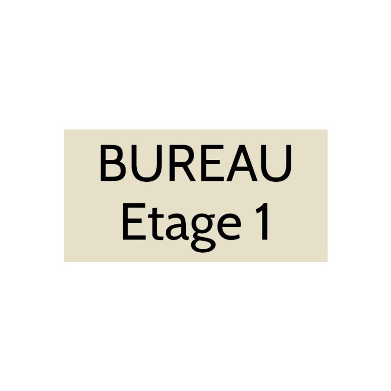 Plaque de porte gravée sur 1 à 2 lignes couleur beige lettres noires - Format rectangle 100 x 200 mm Plaque de porte gravée sur 1 à 2 lignes couleur beige lettres noires - Format rectangle 100 x 200 mm