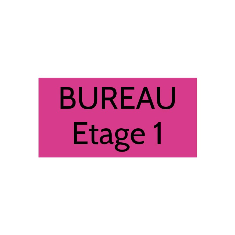 Plaque de porte gravée sur 1 à 2 lignes couleur rose lettres noires - Format rectangle 100 x 200 mm Plaque de porte gravée sur 1 à 2 lignes couleur rose lettres noires - Format rectangle 100 x 200 mm