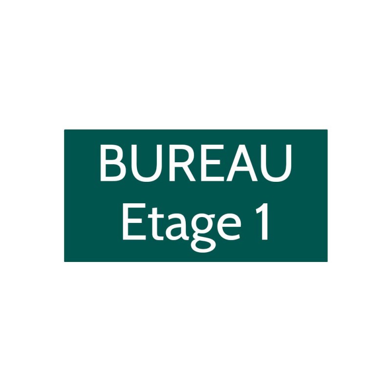Plaque de porte gravée sur 1 à 2 lignes couleur vert foncé lettres blanches - Format rectangle 100 x 200 mm Plaque de porte gravée sur 1 à 2 lignes couleur vert foncé lettres blanches - Format rectangle 100 x 200 mm