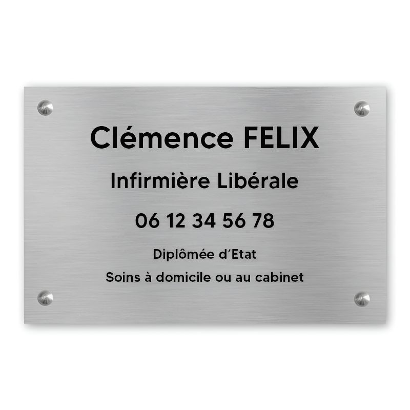 Plaque Professionnelle Personnalisable En PVC Pour Architecte, Cabinet