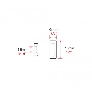 Cache vis alu 13 mm