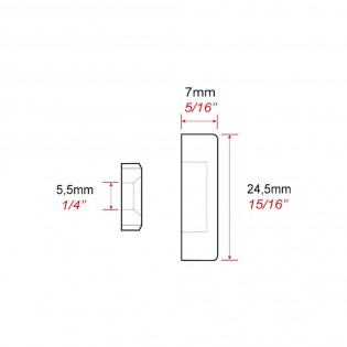 Cache vis alu 24 mm