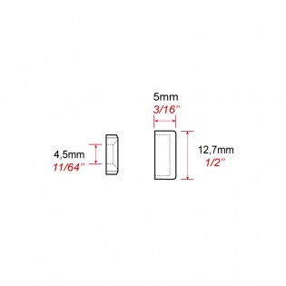 Set de 4 cache vis alu 13 mm