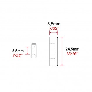 Cache vis Inox 24 mm (à l'unité)  - Fixation signalétique