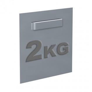 Attache Dibond 70 x 70 mm : max 2 kg