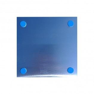 Pictogramme panneau signalétique format 20 cm x 20 cm en Dibond Aluminium brossé - Modèle Click and Collect