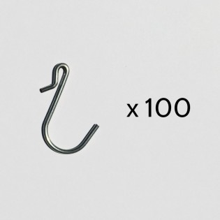 Crochets métal asymétriques en forme de S - Lot de 100