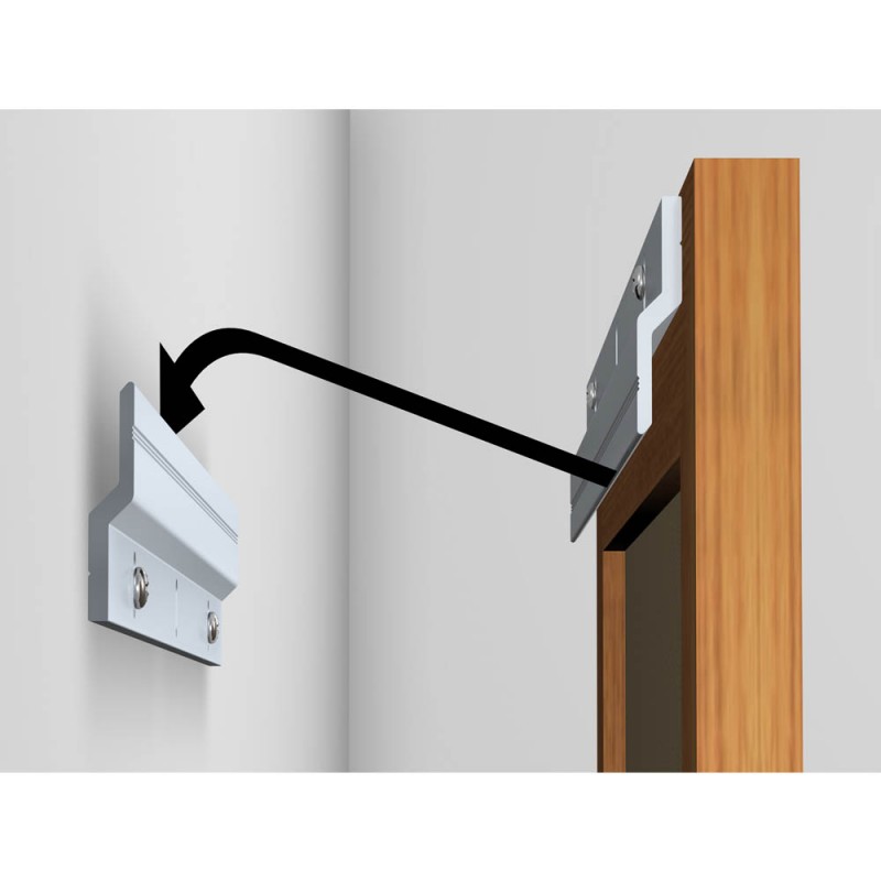 Wall mounting system ZBAR aluminium length 1000 mm