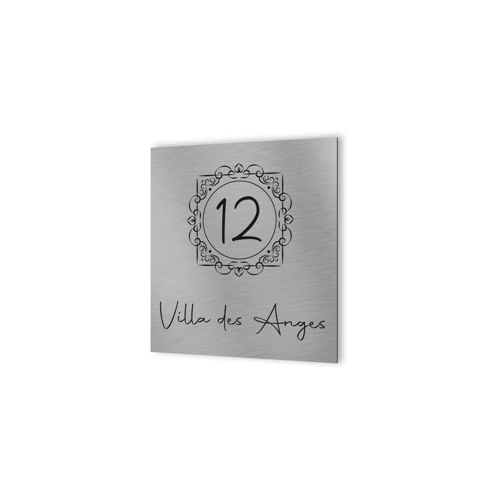 Exterior street number to personalize - Aluminum Dibond panel - Oriental model house number