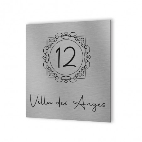Exterior street number to personalize - Aluminum Dibond panel - Oriental model house number