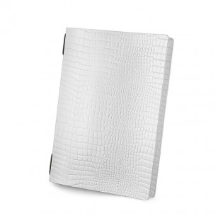 Protège menu GOLFO Fashion blanc aspect crocodile