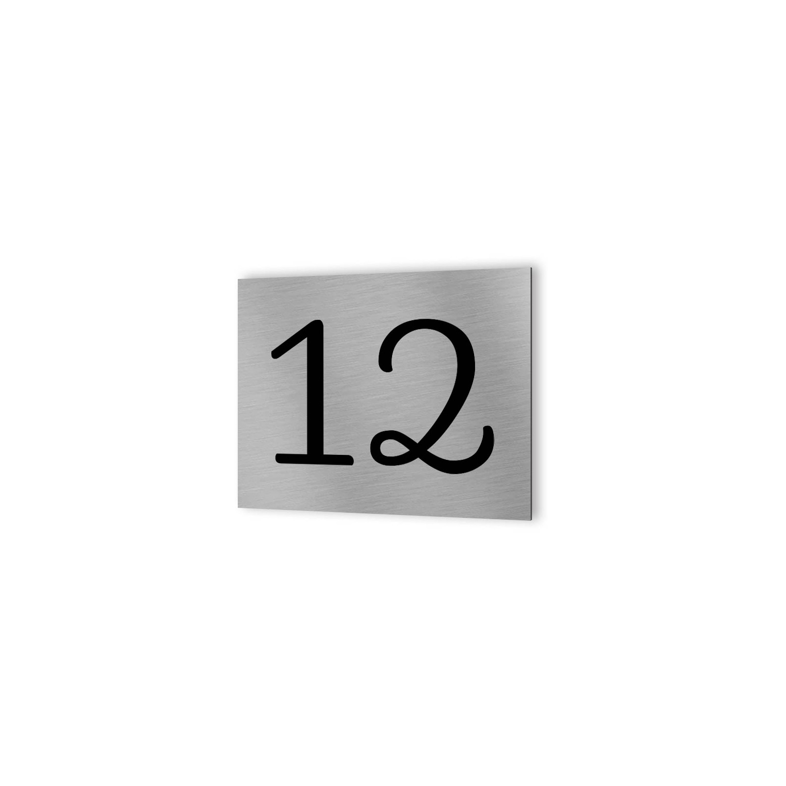 Numéro de rue personnalisé / Numéro de maison personnalisable - Plaque Aluminium Dibond adhésif 3M - Signalétique maison extérie