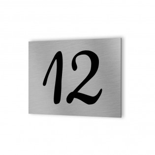 Numéro de rue personnalisé / Numéro de maison personnalisable - Plaque Aluminium Dibond adhésif 3M - Signalétique maison extérie