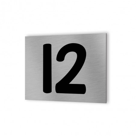 Numéro de rue personnalisé / Numéro de maison personnalisable - Plaque Aluminium Dibond adhésif 3M - Signalétique maison extérie