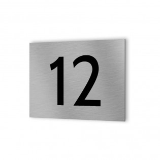 Numéro de rue personnalisé / Numéro de maison personnalisable - Plaque Aluminium Dibond adhésif 3M - Signalétique maison extérie