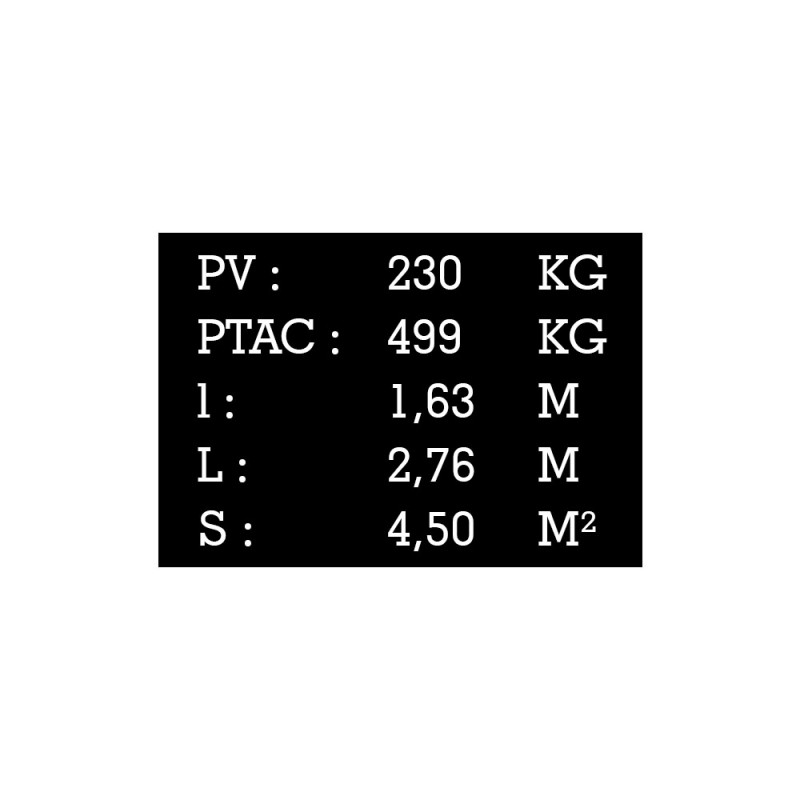 Plaque de tare noir texte blanc pour remorque caravane utilitaire - Marquage gravure laser - Plaque constructeur Plaque de tare noir texte blanc pour remorque caravane utilitaire - Marquage gravure laser - Plaque constructeur
