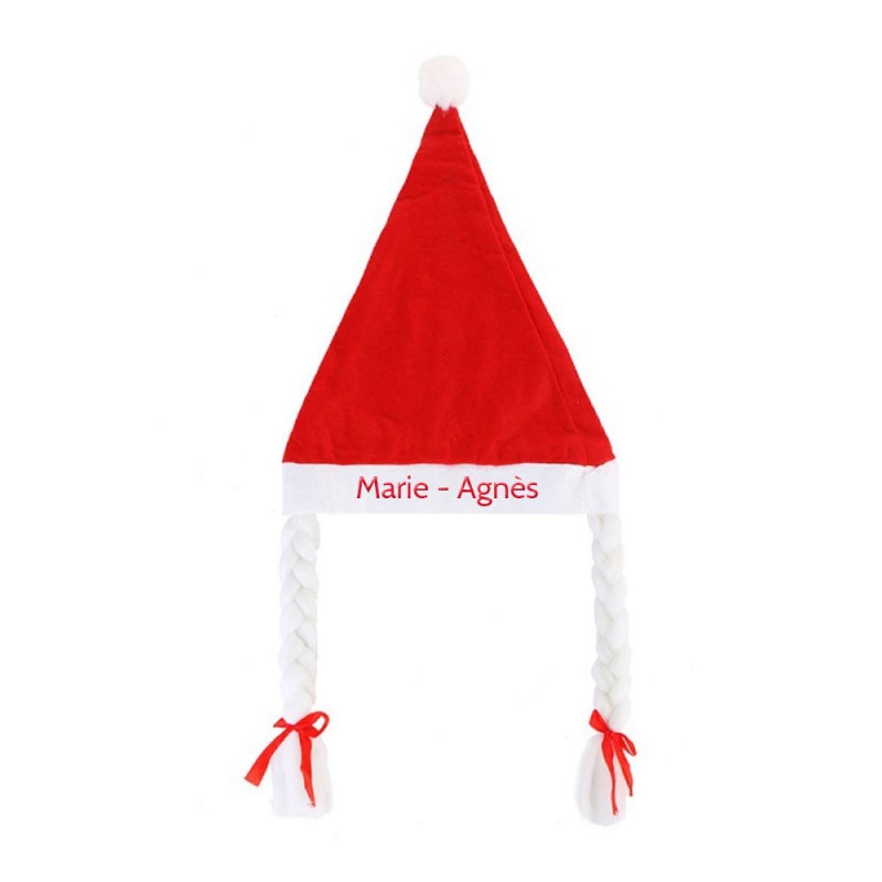 Lot De 5 Bonnets Père Noël Adulte Et Enfant - Bonnet Rouge Père Noël Avec Broches