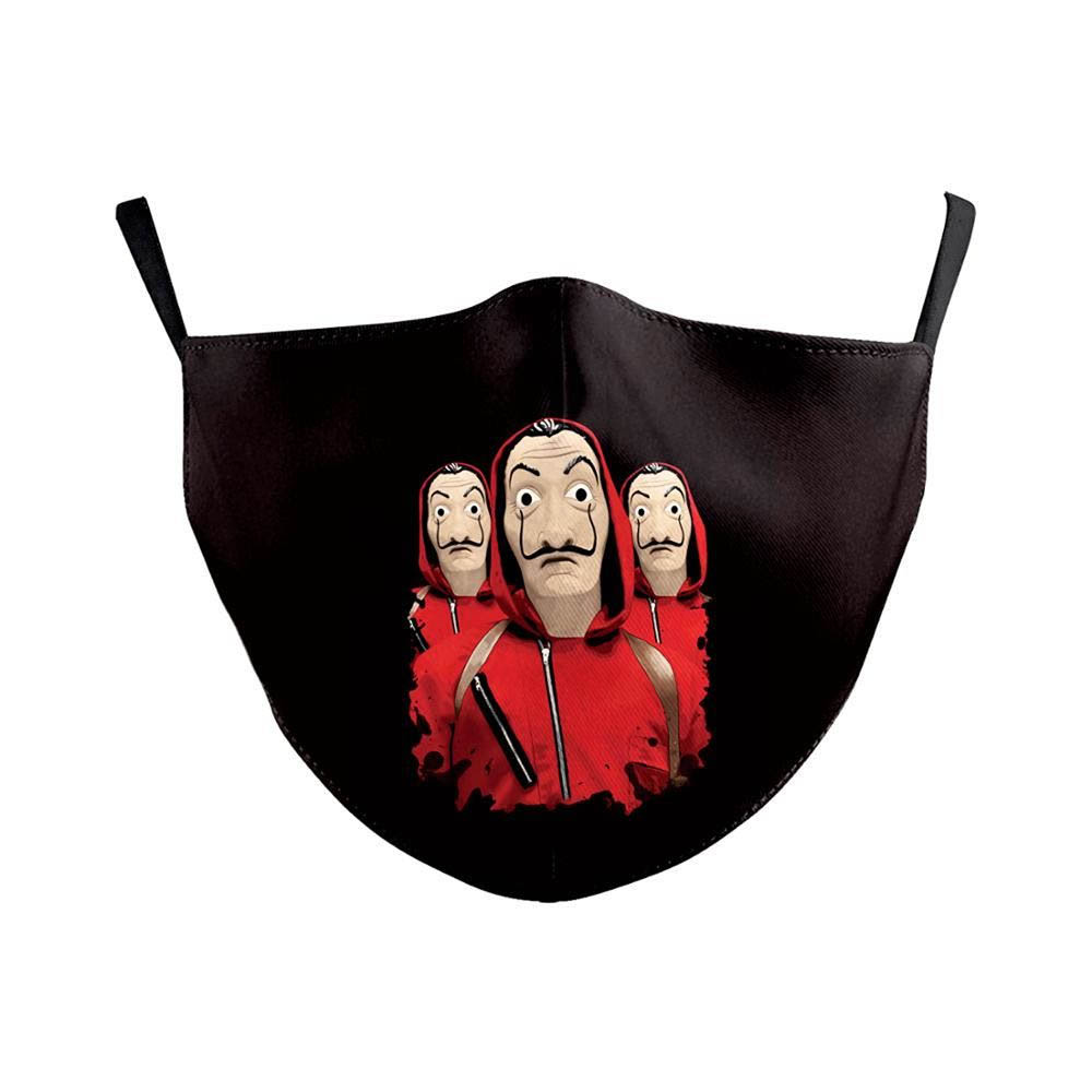 Masque de protection costume Halloween soirée déguisée cosplay Adulte - Modèle Casa de Papel Trio
