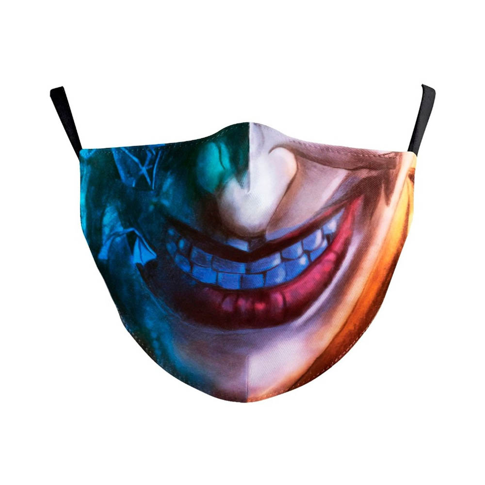 Masque de protection lavable costume Halloween soirée déguisée cosplay Adulte - Modèle Joker Batman 2