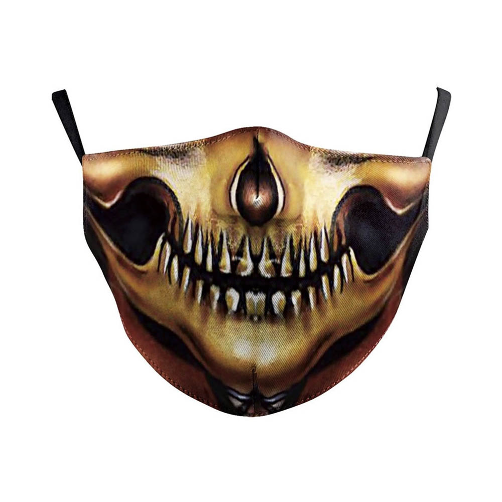 Masque de protection lavable costume Halloween soirée déguisée cosplay Adulte - Modèle Squelette 2