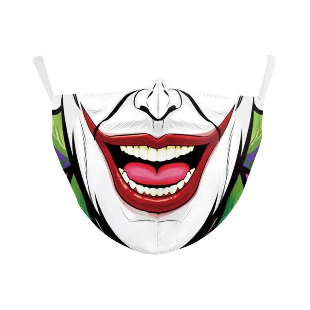 Masque de protection lavable costume Halloween soirée déguisée cosplay Adulte - Modèle Joker Batman 1