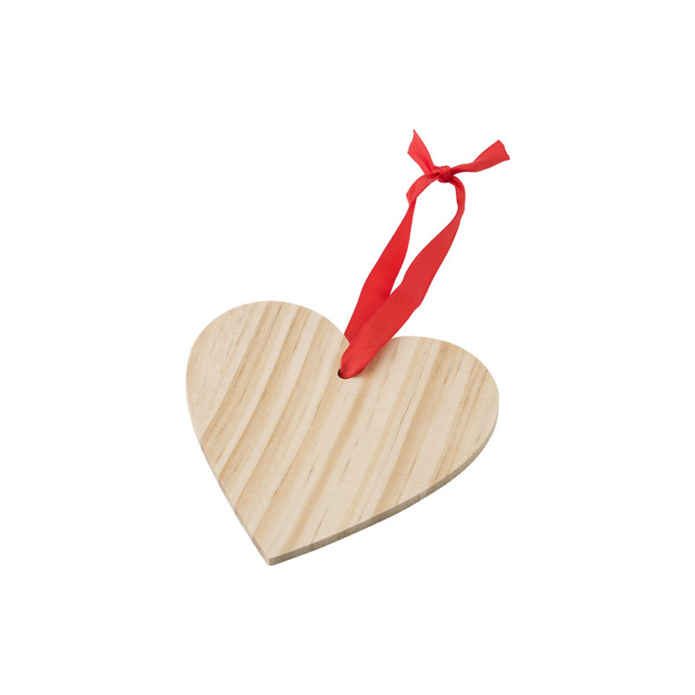 Décoration de Noël personnalisée avec un prénom - Forme COEUR - Cadeau Noël décoration sapin de Noël en bois