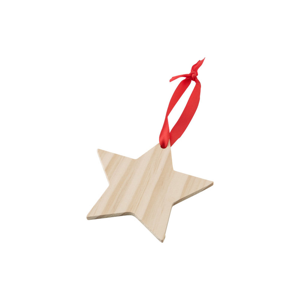Décoration de Noël personnalisée avec un prénom - Forme ETOILE - Cadeau Noël décoration sapin de Noël en bois