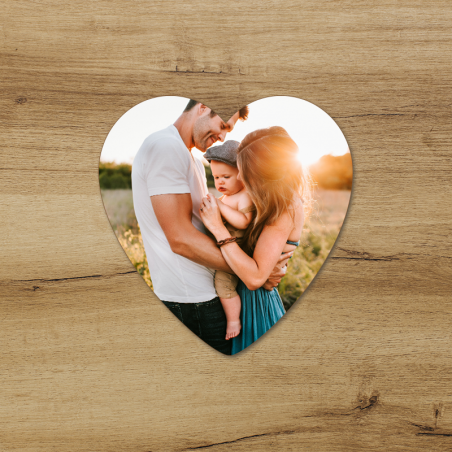 Set of 4 personalized Cork coasters | Heart