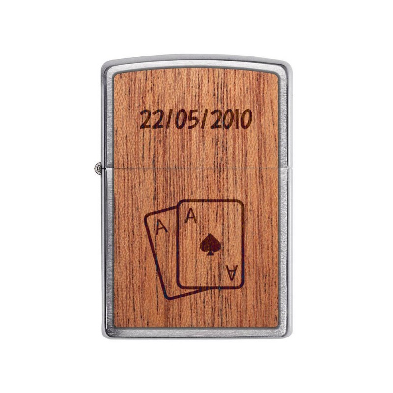 ZIPPO storm lighter personalized by engraving | Poker Model ZIPPO storm lighter personalized by engraving | Poker Model
