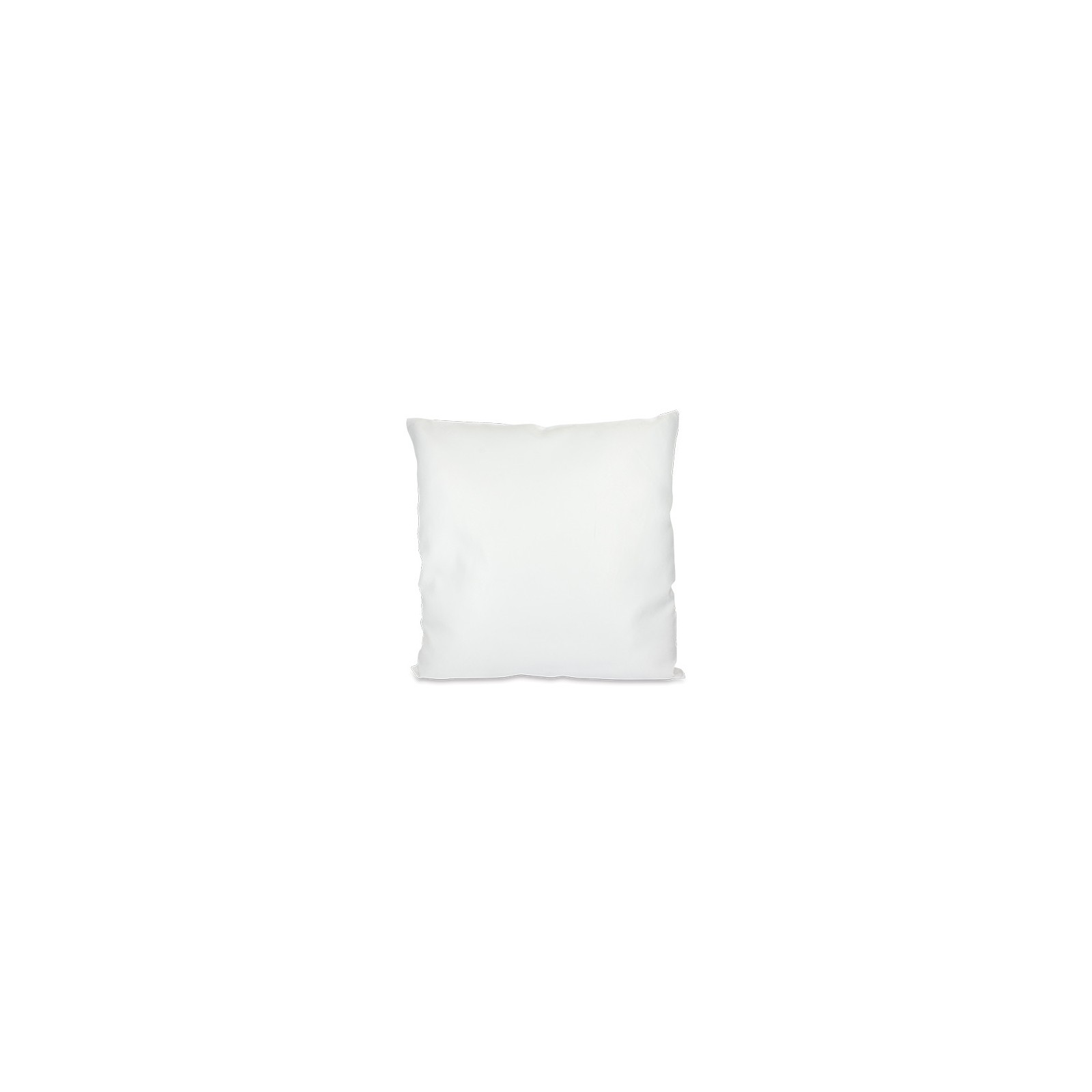 Housse de coussin blanc satiné carré 40 x 40 cm vierge