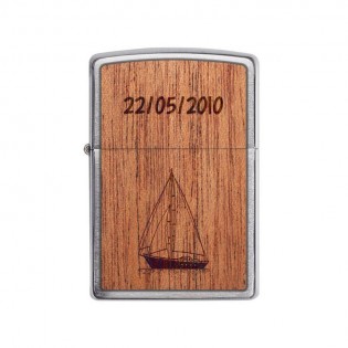 Briquet tempête ZIPPO personnalisé par gravure | Modèle Bateau