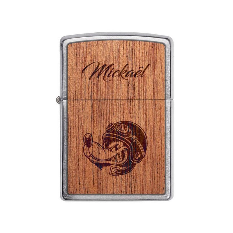 ZIPPO storm lighter personalized by engraving | Biker model ZIPPO storm lighter personalized by engraving | Biker model