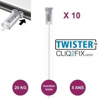 Artiteq 10 câbles perlon twister Cliq2Fix