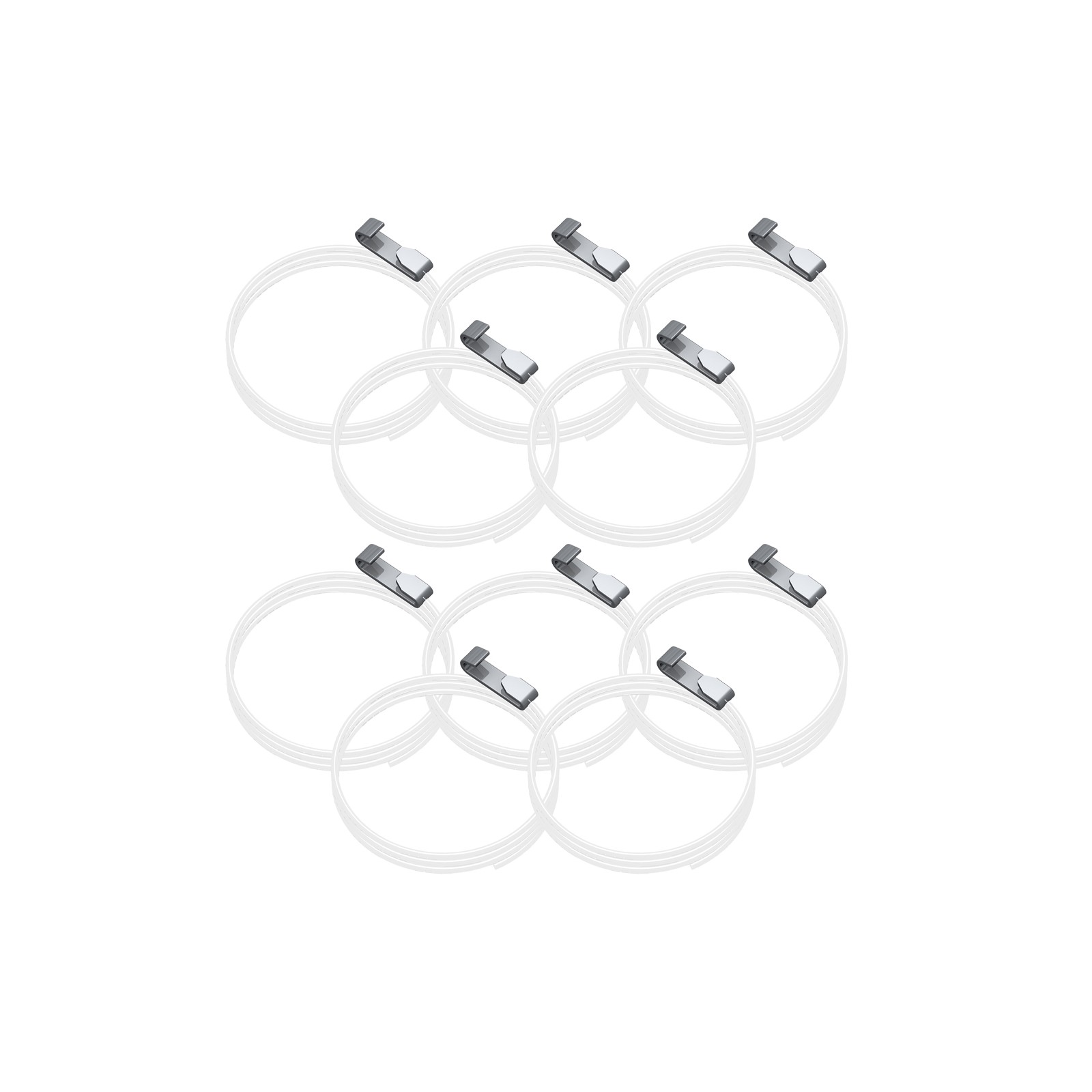 Lot de 10 câbles perlon Easy Cliq 300 cm
