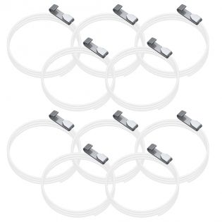 Lot de 10 câbles perlon Easy Cliq 300 cm