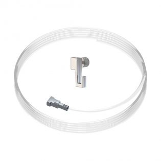 Kit fixation câble perlon Twister et crochet coulissant Mini Hook : charge 4 kg - Artiteq
